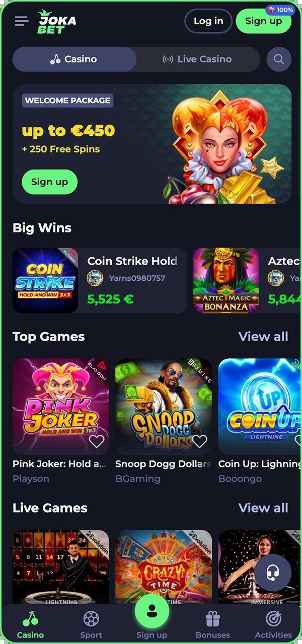 Discover jokabet casino uk